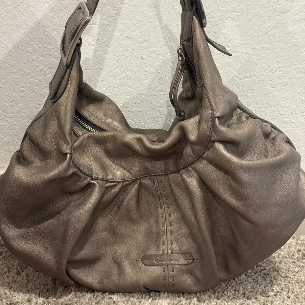 Cole Haan Tan Hobo Bag‎ with Slouchy Crescent Shape